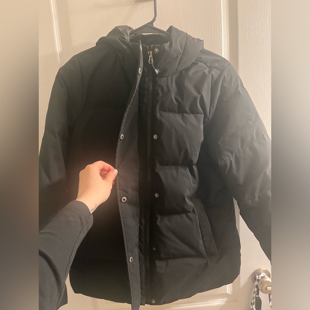 Black Eddie Bauer Down Coat Waterproof